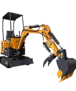 1 Ton, 13.5 HP Gasoline Engine (B&S) Mini Excavator w/ Hydraulic Thumb & Side Swing Boom | DM12-C - williamstractors.com