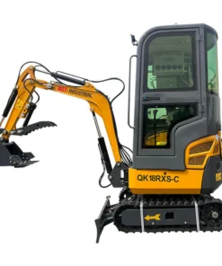 1-ton, Rato Engine Mini Excavator w/Air Conditioning & Enclosed Cab & Side Swing & Hydraulic Thumnb | QK18RXS-C - williamstractors.com