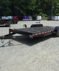 2025 Nolan 7x18 Car Hauler Trailer Metal Deck 7K GVWR - williamstractors.com