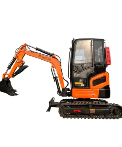 3 Ton, Yanmar Diesel Engine Mini Excavator w/ Swing Boom & Hydraulic Thumb | NTB45U - williamstractors.com