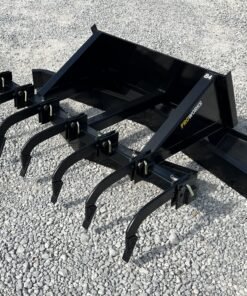 84″ Leveling Spreader Grading Bar Plane with Rippers Attachment Fits Skid Steer - williamstractors.com